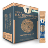 KAESONG KORYO SAMIN Jinsam Myeongga 6-Year-Old Korean Red Ginseng Extract Basic Stick | 10g × 100 Sticks (1kg) | Low Sugar | Made in Korea