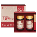 CHONG KUN DANG HEALTH 6-Year-Old Korean Red Ginseng Extract Mild | 240g × 2 Jars (480g) | Ginsenosides 7mg per Day | 60-Day Supply