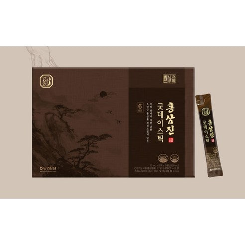 HANSAMIN by NH Hongsam Hongsamjin Good Day Stick | Korean Red Ginseng | 10ml × 30 Sticks (300ml)