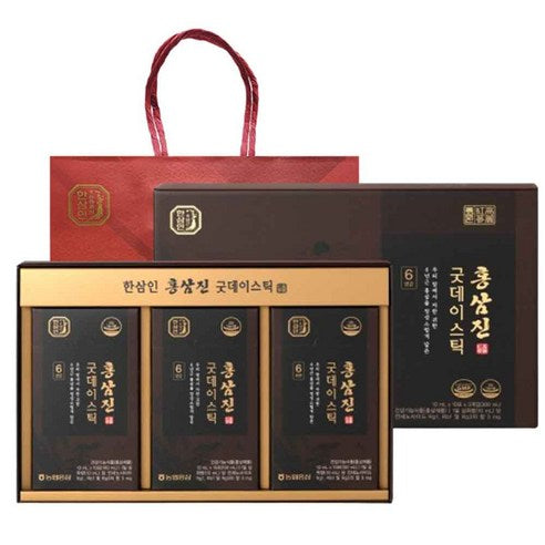HANSAMIN by NH Hongsam Hongsamjin Good Day Stick | Korean Red Ginseng | 10ml × 30 Sticks (300ml)