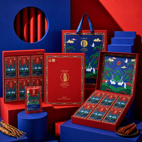 KORYO GONGJAK 1392 6-Year-Old Korean Red Ginseng Liquid Gift Set | Made in Korea