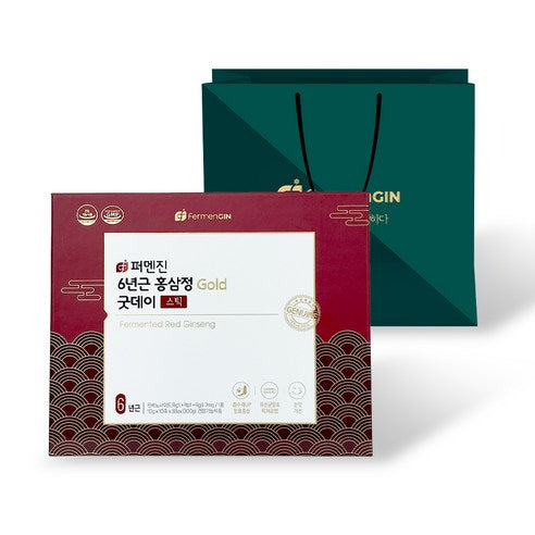 FERMENGIN 6-Year-Old Korean Red Ginseng Extract Gold Good Day Stick | 300g | Made in Korea