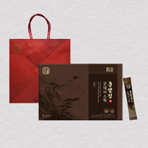 HANSAMIN by NH Hongsam Hongsamjin Good Day Stick | Korean Red Ginseng | 10ml × 30 Sticks (300ml)