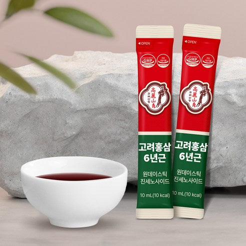 KOREA SANCHEONG 6-Year-Old Korean Red Ginseng One-Day Stick | 10g × 100 Sticks (1kg)