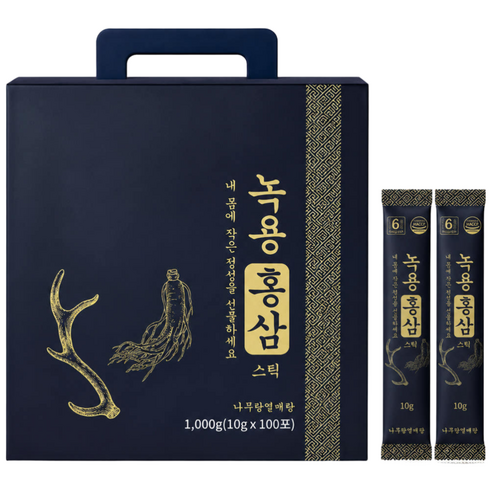 NAMURANG YEOLMAERANG Deer Antler & Korean Red Ginseng Jelly Stick | 100 Servings | Made in Korea