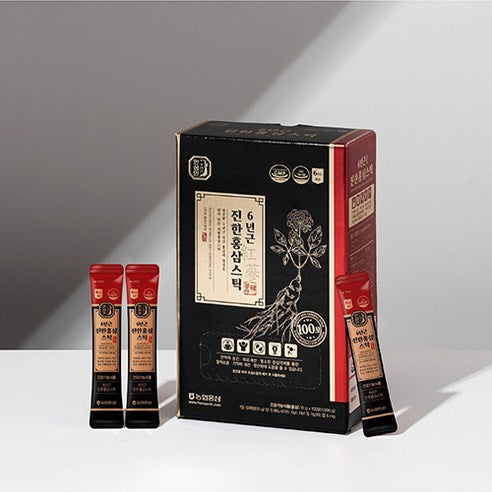 HANSAMIN by NH Hongsam 6-Year-Old Korean Red Ginseng Rich Stick | 10g × 100 Sticks (1kg) | Zero Sugar | Korean Health Functional Food