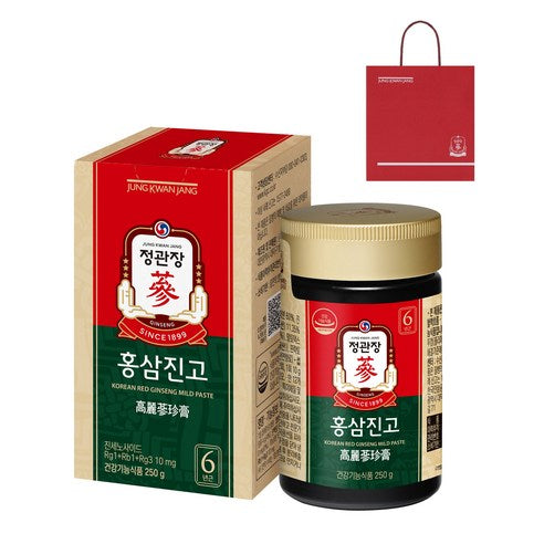 JUNG KWAN JANG Korean Red Ginseng Honey Paste (Hongsam Jingo) 250g | 6-Year-Old Korean Red Ginseng | Ginsenosides 10mg per Day | Korean Health Functional Food