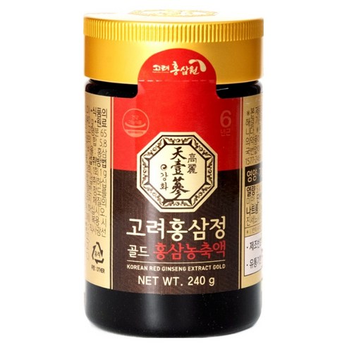 KOREA HONGSAMWON Korean Red Ginseng Extract Gold | 6-Year-Old Korean Red Ginseng | 240g | Ginsenosides 17.3mg per Day