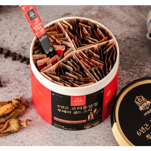 KOREA HONGSAM JUNGANGHOE 6-Year-Old Korean Red Ginseng Extract Today Gold Stick | 10ml × 100 Sticks | 100-Day Supply