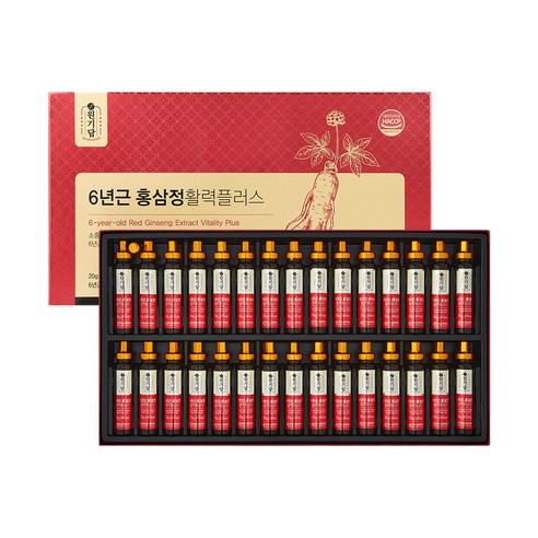 WONGIDAM 6-Year-Old Korean Red Ginseng Extract Vitality Plus | 20g × 30 Sticks (600g) | Made in Korea