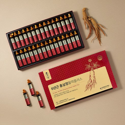 WONGIDAM 6-Year-Old Korean Red Ginseng Extract Vitality Plus | 20g × 30 Sticks (600g) | Made in Korea