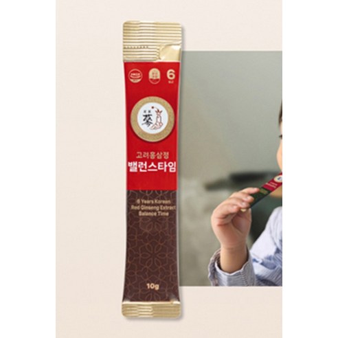 PUNGNYEON BOGAM 6-Year-Old Korean Red Ginseng Extract Balance Time Stick Set | 10g × 30 Sticks (300g) | Made in Korea