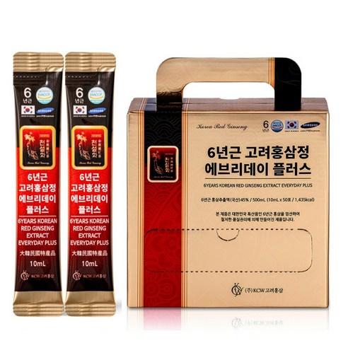 6-Year-Old Korean Red Ginseng Liquid Stick “Everyday Plus” Gift Set | Made in Korea