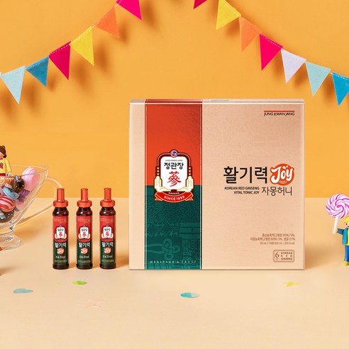 JUNG KWAN JANG Red Ginseng Vital Tonic (Hwalgiryeok) | 20ml × 16 Vials | 6-Year-Old Korean Red Ginseng with Vitamin B Complex, Vitamin C & Taurine
