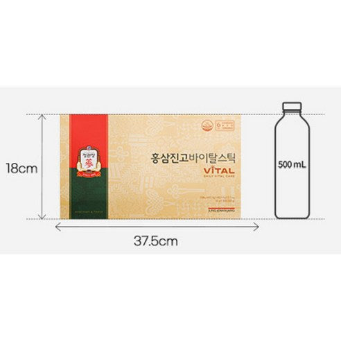 JUNG KWAN JANG Korean Red Ginseng Vital Stick (Hongsam Jingo) | 10g × 30 Sticks | 15-Day Supply | Korean Health Functional Food
