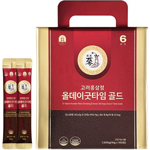 PUNGNYEON BOGAM All Day Good Time Gold Korean Red Ginseng Extract | Made with 6-Year-Old Red Ginseng | 1kg Value Size