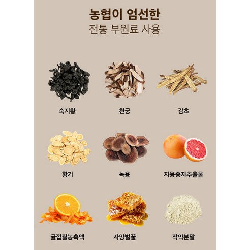 HANSAMIN by NH Hongsam Hongsamjin Good Day Stick | Korean Red Ginseng | 10ml × 60 Sticks (600ml)