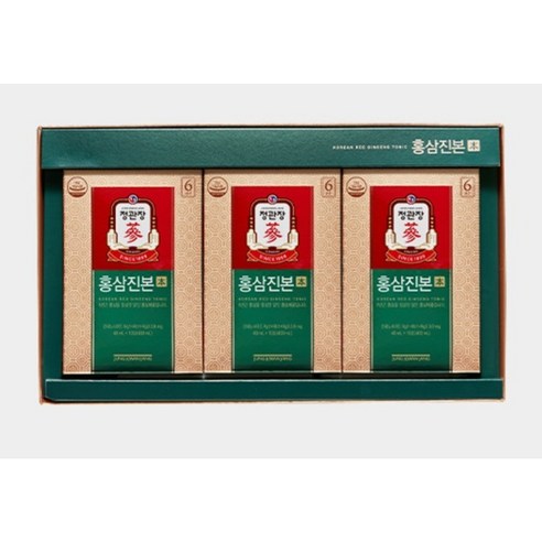 JUNG KWAN JANG Korean Red Ginseng Tonic Jinbon | 40ml × 30 Pouches (1.2L) | 6-Year-Old Red Ginseng with Reishi & Korean Botanicals | Korean Health Functional Food