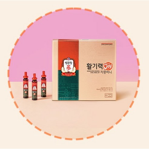 JUNG KWAN JANG Red Ginseng Vital Tonic (Hwalgiryeok) | 20ml × 16 Vials | 6-Year-Old Korean Red Ginseng with Vitamin B Complex, Vitamin C & Taurine