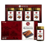 THE ZONE HEALTH Baeknyeon Korean Red Ginseng Extract | 240g × 4 Jars (960g) | Made in Korea