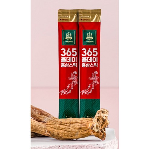 KOREA HONGSAM JUNGANGHOE 365 All Day Korean Red Ginseng Stick | 10g × 100 Sticks (1kg) | Made in Korea