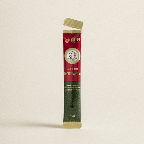 PUNGNYEON BOGAM 6-Year-Old Korean Red Ginseng Extract All Day Good Time Stick Gift Set | 10g Sticks | Made in Korea