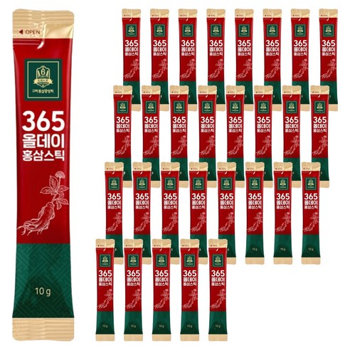 KOREA HONGSAM JUNGANGHOE 365 All Day Korean Red Ginseng Stick | 10g × 100 Sticks (1kg) | Made in Korea