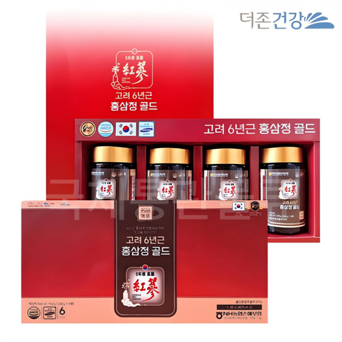 6-Year-Old Korean Red Ginseng Extract Gold | 240g × 4 Jars (960g) | Red Ginseng Concentrate Gift Set | Made in Korea