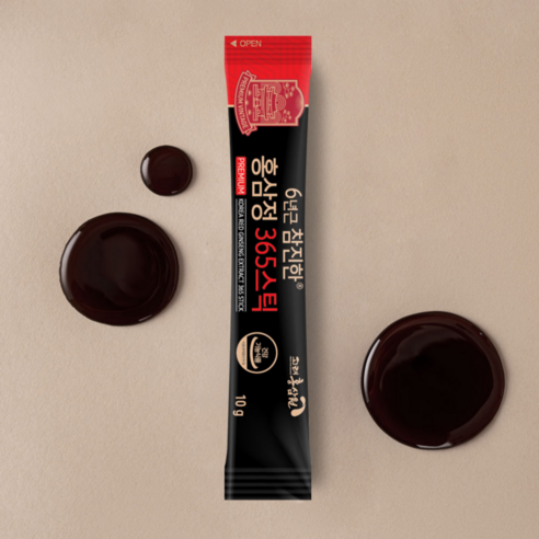 KOREA HONGSAMWON 6-Year-Old Korean Red Ginseng Extract 365 Stick | 10g × 100 Sticks (1kg)
