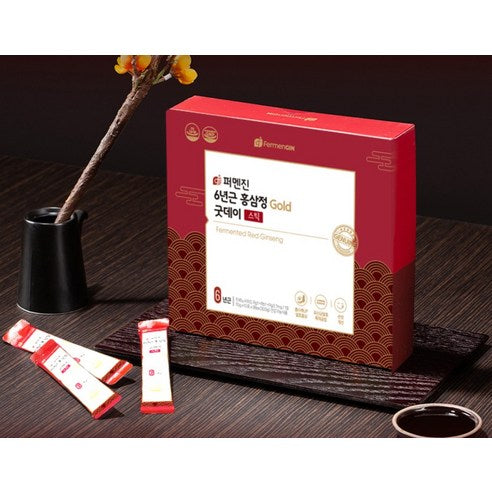 FERMENGIN 6-Year-Old Korean Red Ginseng Extract Gold Good Day Stick | 300g | Made in Korea