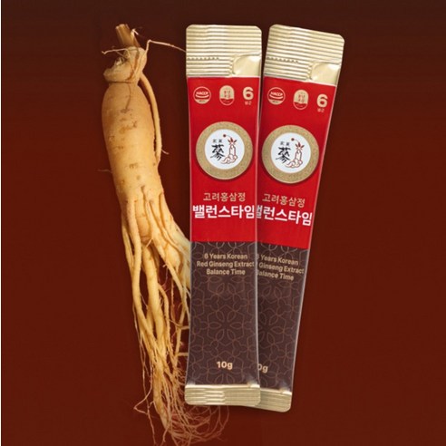 PUNGNYEON BOGAM 6-Year-Old Korean Red Ginseng Extract Balance Time Stick Set | 10g × 30 Sticks (300g) | Made in Korea