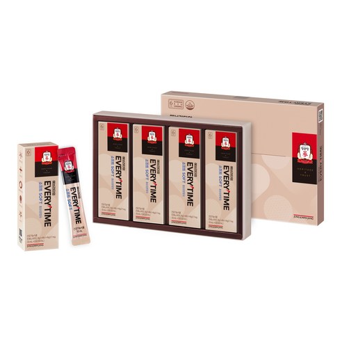 JUNG KWAN JANG Korean Red Ginseng Extract Everytime Soft | 10ml × 20 Sticks | Ginsenosides 7mg per Stick | Korean Health Functional Food