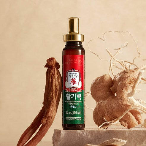 JUNG KWAN JANG Best Collection for Seoul Gift Set | Everytime Shot 20ml × 5 + Vital Tonic (Hwalgiryeok) 20ml × 5 | Korean Red Ginseng Drinks