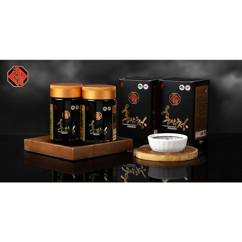 Punggi Red Ginseng Cheong Premium | Korean Red Ginseng Liquid Tea Concentrate with Honey | 240g Glass Jar | Hot or Iced