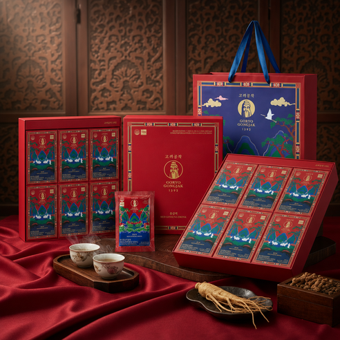 KORYO GONGJAK 1392 6-Year-Old Korean Red Ginseng Liquid Gift Set | Made in Korea