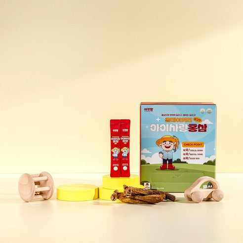 AITPHARM All Day Kids Ai-Sarang Korean Red Ginseng for Children | 100 Count | Made in Korea