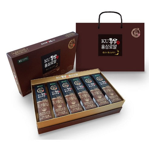 KU Hongsamjin Red Ginseng Royal by Konkuk Dairy | 6-Year-Old Korean Red Ginseng | Ginsenosides 15mg | 10ml × 30 Sticks