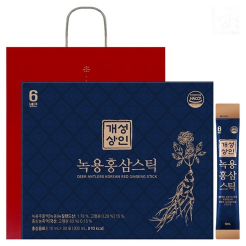 KAESONG SANGIN Deer Antler & Korean Red Ginseng Stick | 300ml Set | Made in Korea