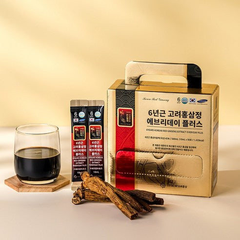 6-Year-Old Korean Red Ginseng Liquid Stick “Everyday Plus” Gift Set | Made in Korea