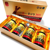 HANSAMSU Korean 6-Year-Old Red Ginseng Extract 365 | 240g × 4 Jars | Registered Health Functional Food | Made in Korea