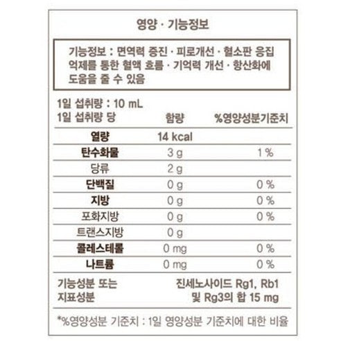 KU Hongsamjin Red Ginseng Royal by Konkuk Dairy | 6-Year-Old Korean Red Ginseng | Ginsenosides 15mg | 10ml × 30 Sticks