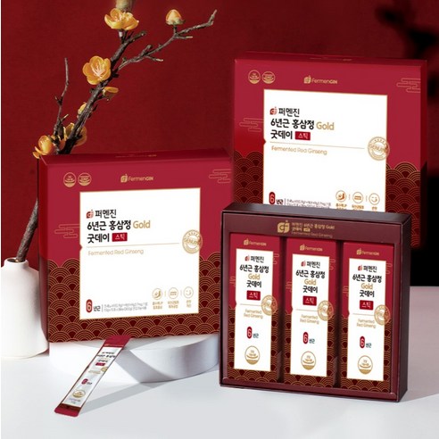 FERMENGIN 6-Year-Old Korean Red Ginseng Extract Gold Good Day Stick | 300g | Made in Korea
