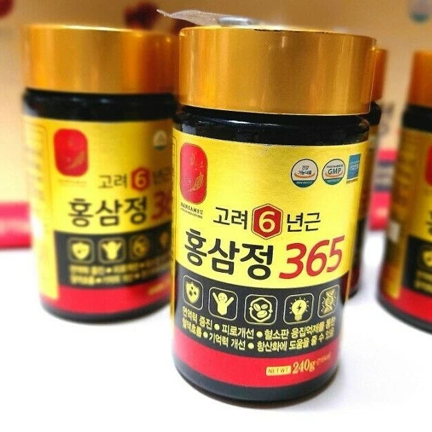 KOREA NO.1 Korean 6 Years Red Ginseng Extract 365, 240g x 4ea Made in korea